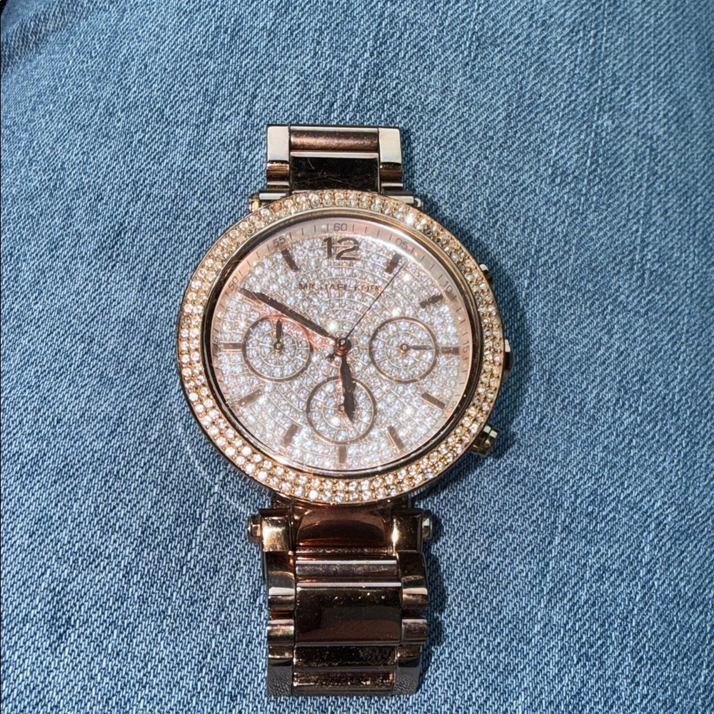 Michael Kors Rose Gold Crystal Women's Watch